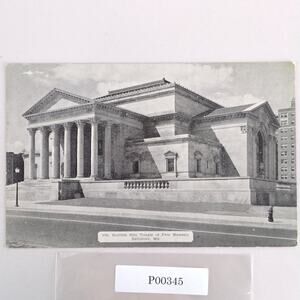 Scottish Rite Temple Free Masons Baltimore Maryland 1930s Postcard RPPC Unposted